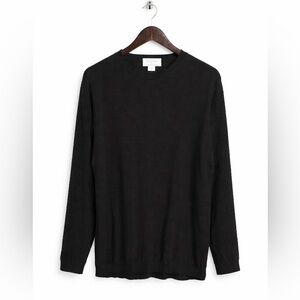 Stephanie Schuster for Princess Knitwear Black Textured Knit Sweater Top Size 1